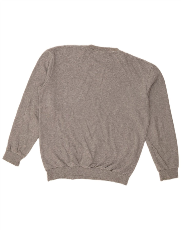 Zara Herre sweater med rund hals, mellemgrå bomuld