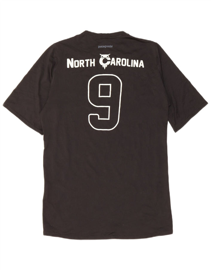 Patagonia Herre North Carolina Grafisk T-Shirt Top Medium Sort Polyester