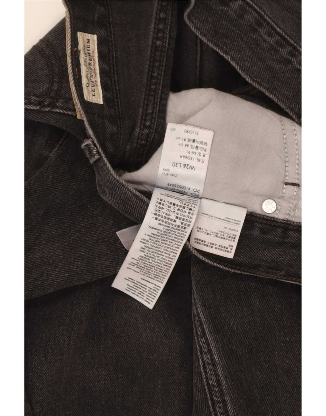 Levi's Dame Dad Tapered Jeans W26 L30 Grå Bomuld
