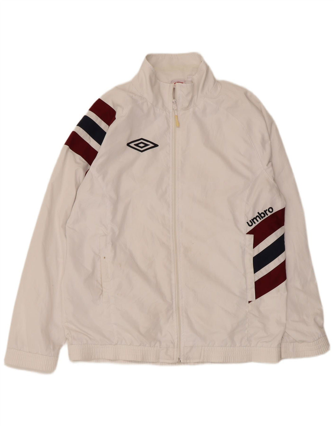 Umbro Træningsdragt til mænd Topjakke XL Hvid Colourblock Polyester Sports