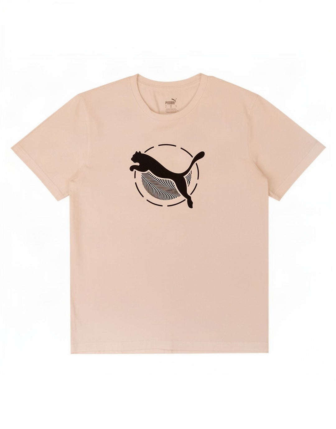 Puma Herre grafisk T-shirt Top Medium Hvid Bomuld