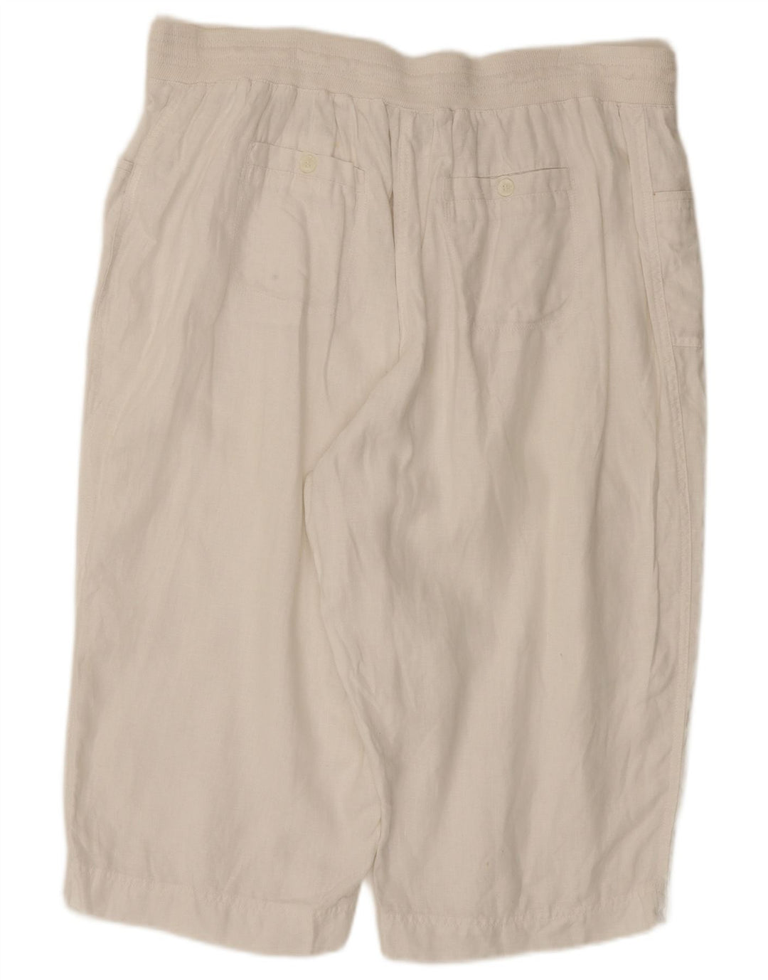 Marks & Spencer Womens Autograph Bermuda Shorts UK 18 XL W36 White