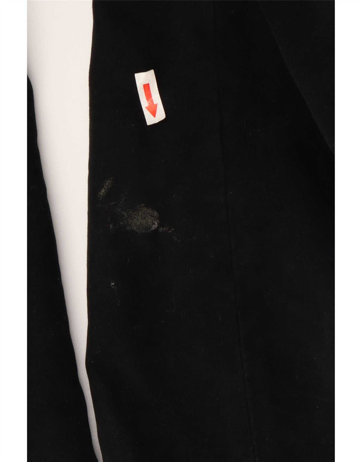 Massimo Dutti Herre Overfrakke EU 48 Medium Sort Bomuld