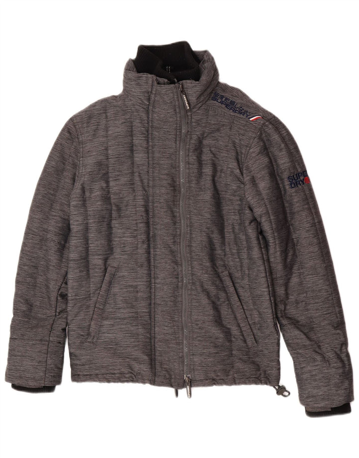 Superdry Windbreaker Jacket til mænd UK 34 XS grå nylon