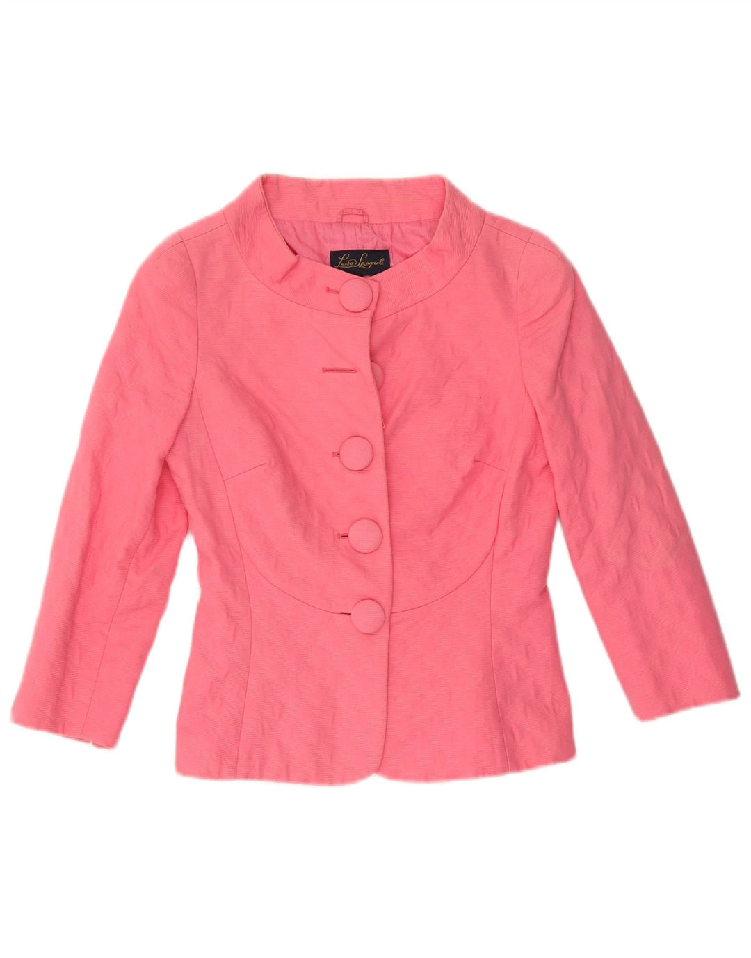 LUISA SPAGNOLI Dame 3/4-ærmet 5-knaps blazerjakke IT 40 Small Pink