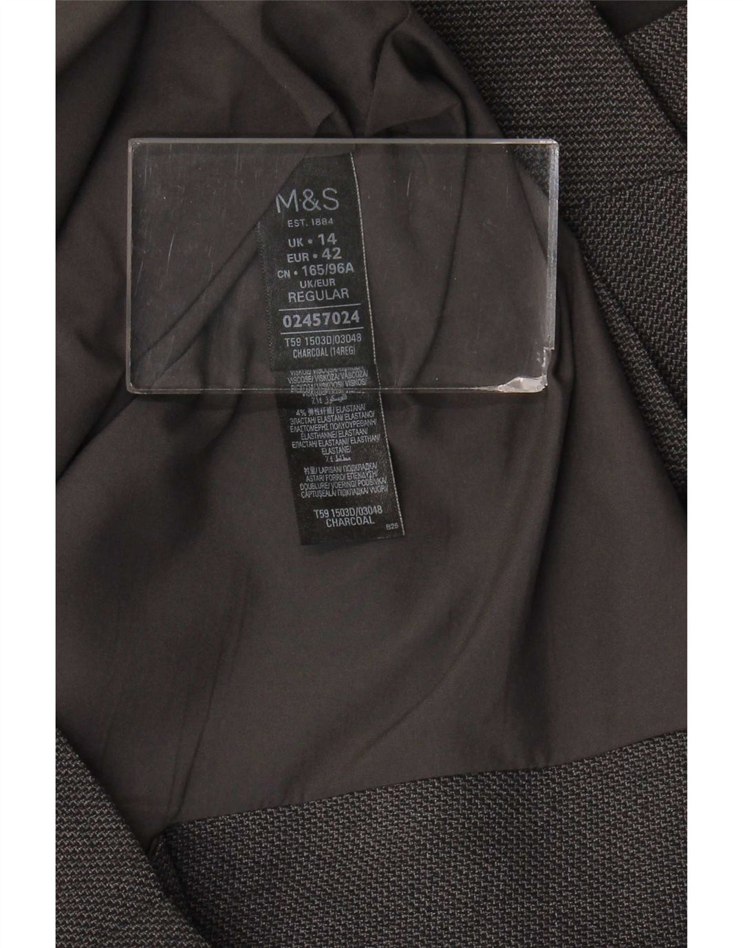 Marks & Spencer Womens Sheath Dress UK 14 Large Grå Polyester