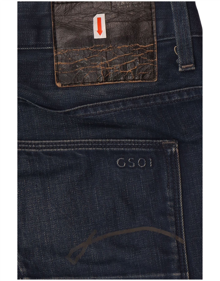 G-STAR Straight Jeans til mænd W33 L34 Blå Bomuld