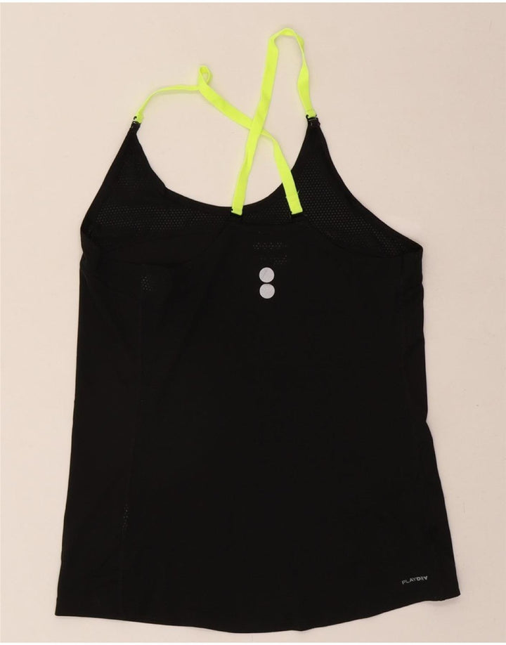 REEBOK Womens Cami Top UK 16/18 Large Black Vintage Reebok and Second-Hand Reebok from Messina Hembry 