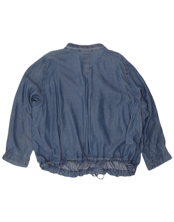 Marks & Spencer Dame Autograph Denim Shirt UK 26 5XL Blå Lyocell