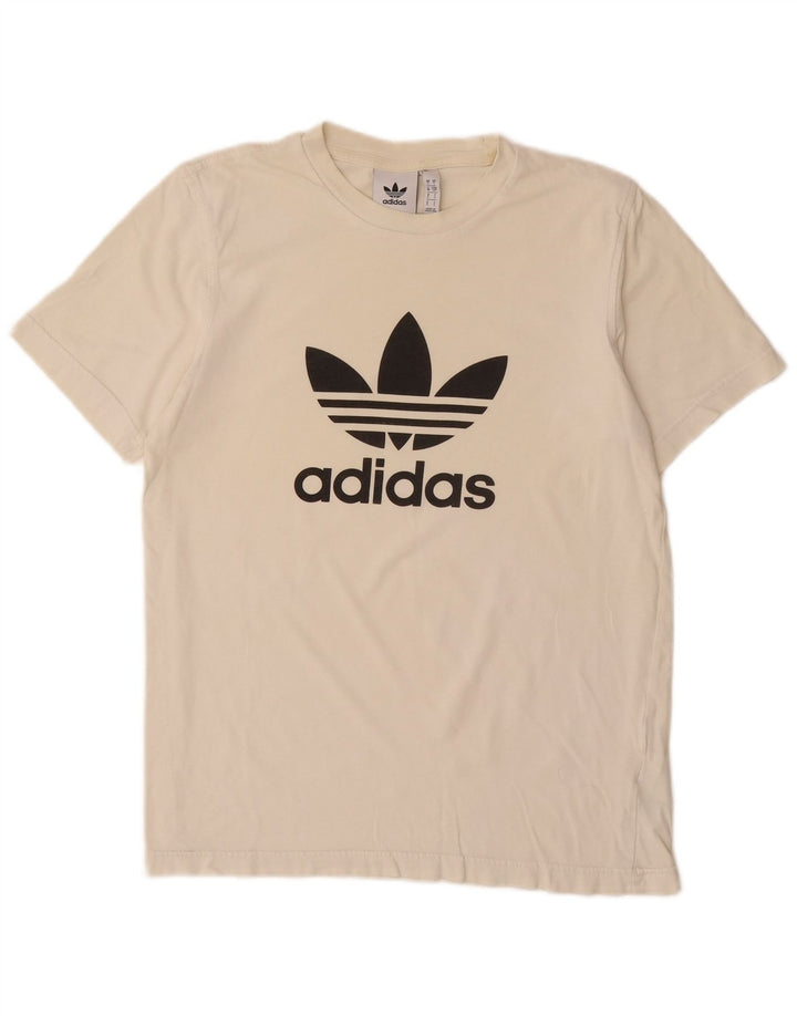 ADIDAS grafisk t-shirt til mænd, lille off white bomuld