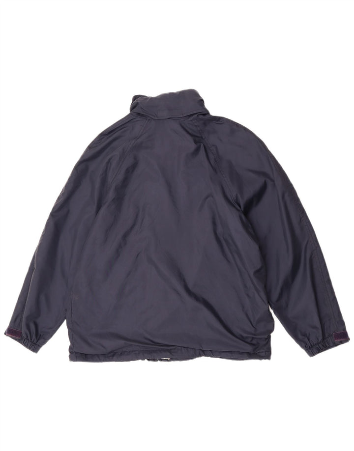 K-Way Dame Hætte Vindjakke UK 14 Medium Navy Blue