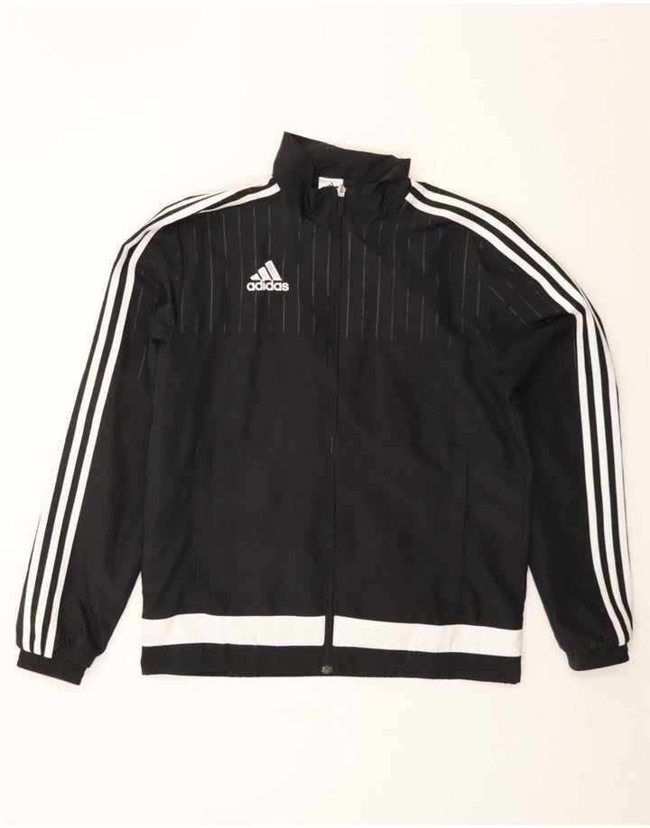 ADIDAS Træningsdragt til mænd, topjakke, lille sort Colourblock Polyester