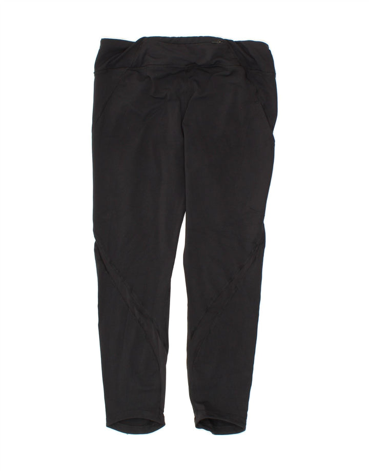 NIKE Womens Dri Fit Capri Leggings UK 12 Medium  Black Nylon Vintage Nike and Second-Hand Nike from Messina Hembry 