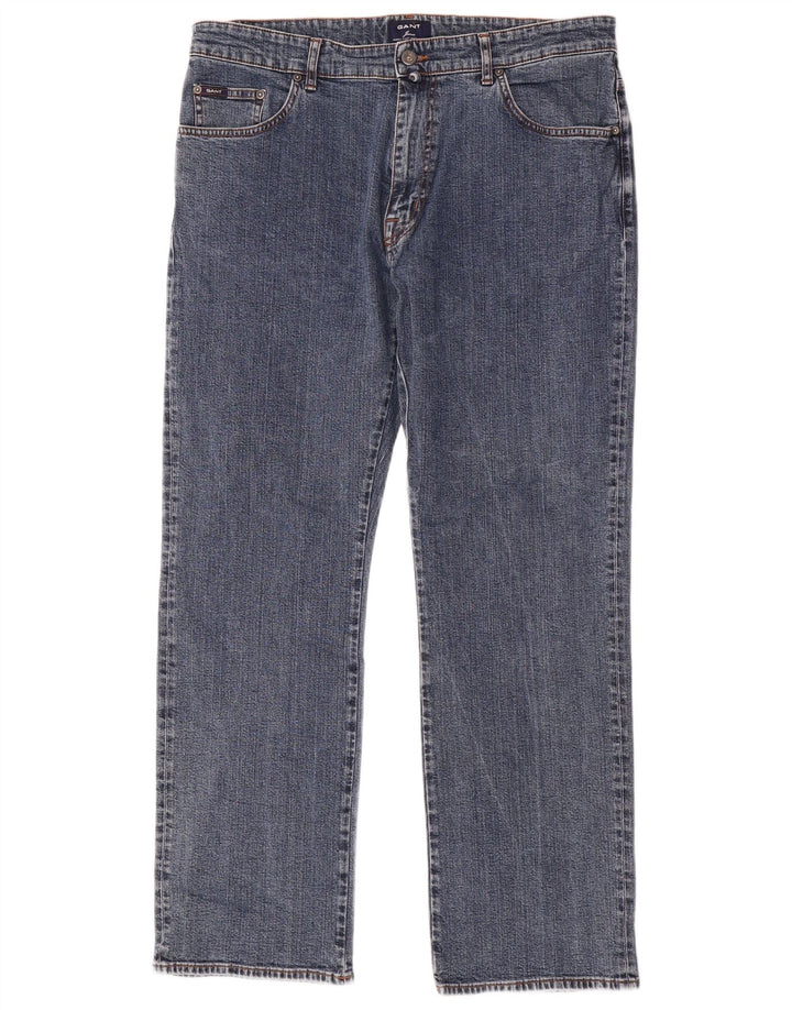 Gant Herre Jason Regular Fit Straight Jeans W38 L32 Blå Bomuld