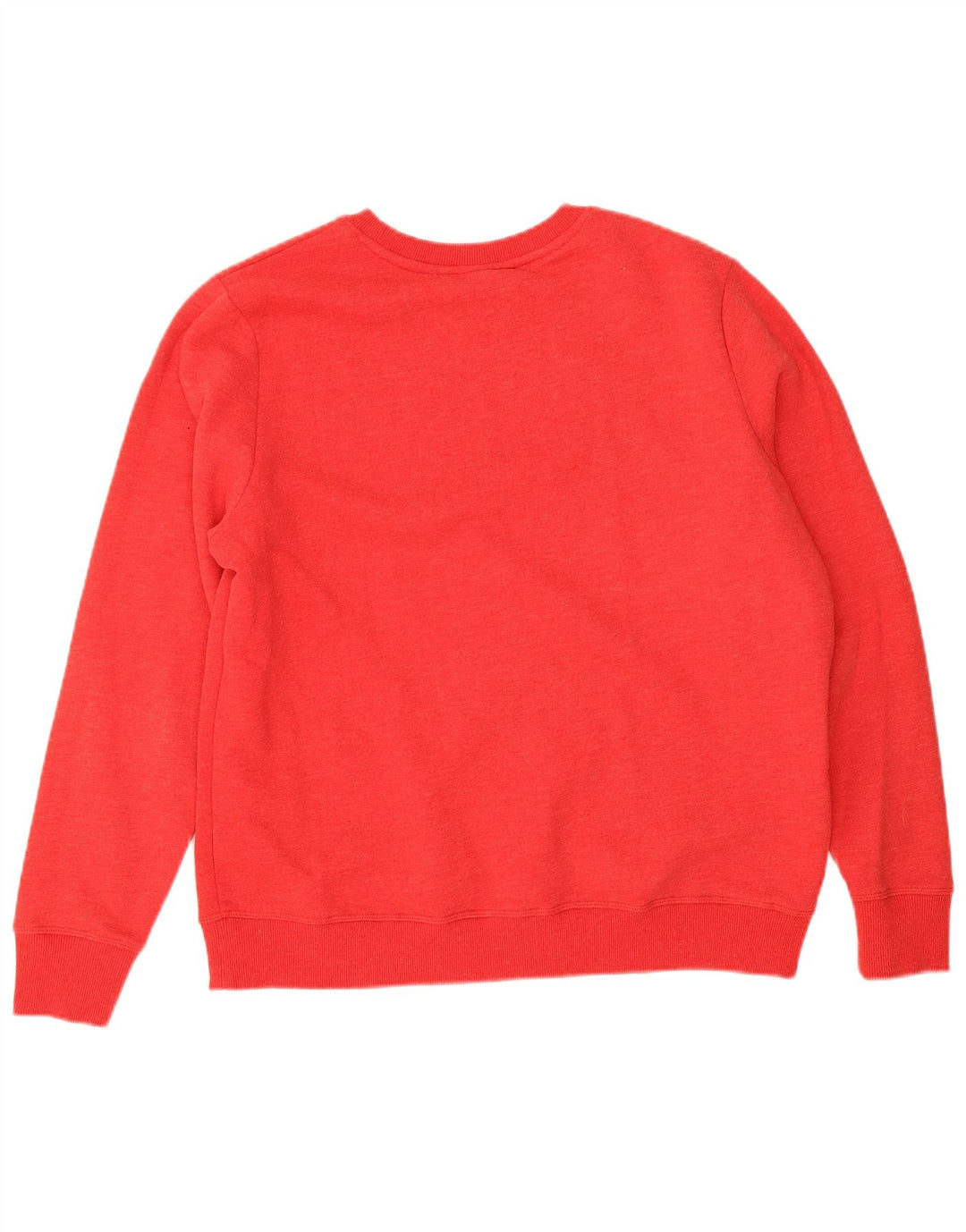 Superdry Womens Oversized Sweatshirt Jumper UK 14 Stor rød bomuld