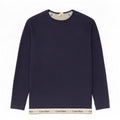 Calvin Klein Herre grafisk sweatshirt Jumper Medium Navy Blue Colourblock