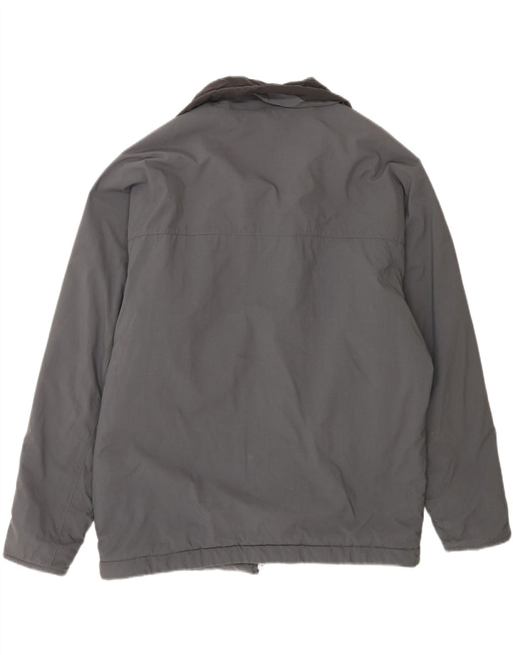 KAPPA Mens Windbreaker Jacket UK 38 Medium Grey Nylon Vintage Kappa and Second-Hand Kappa from Messina Hembry 