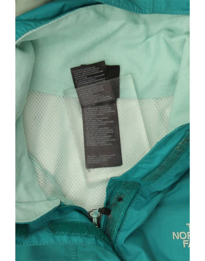 The North Face Dame Hyvent Regnjakke med hætte UK 14 Medium Blue Nylon