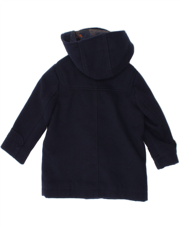 MONSOON Girls Hooded Duffle Coat 3-4 Years Navy Blue Polyester Vintage Monsoon and Second-Hand Monsoon from Messina Hembry 