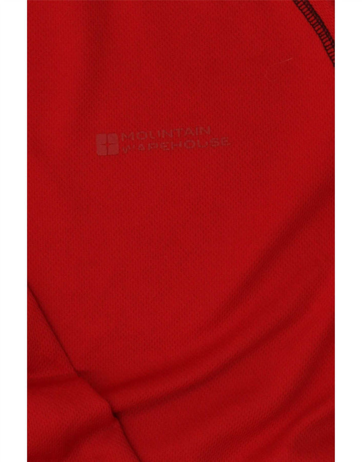 Mountain Warehouse Herre T-Shirt Top Medium Burgundy Polyester
