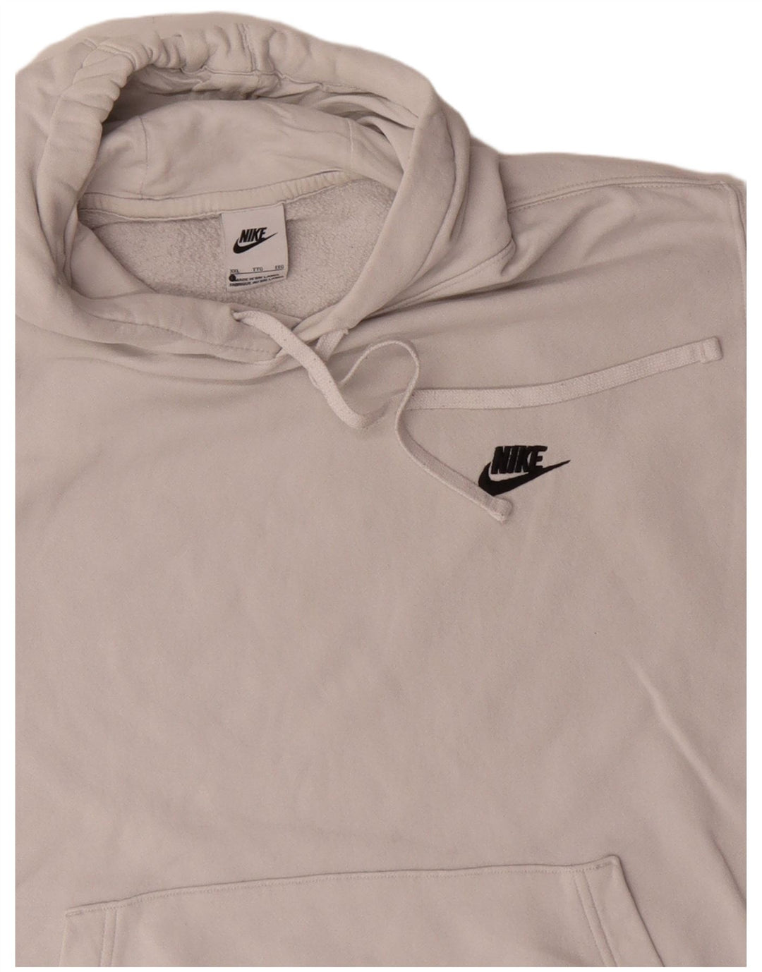 Nike hættetrøje til mænd 2XL hvid bomuld
