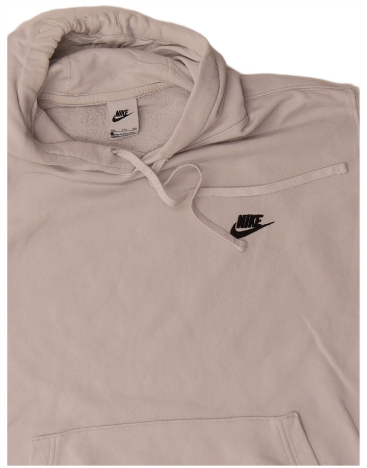 Nike hættetrøje til mænd 2XL hvid bomuld