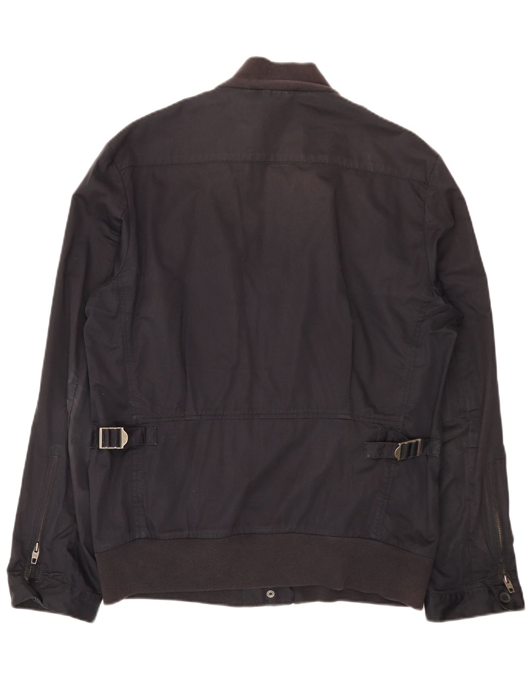 French Connection Herre Bomber Jacket UK 40 Large Navy Blue Cotton