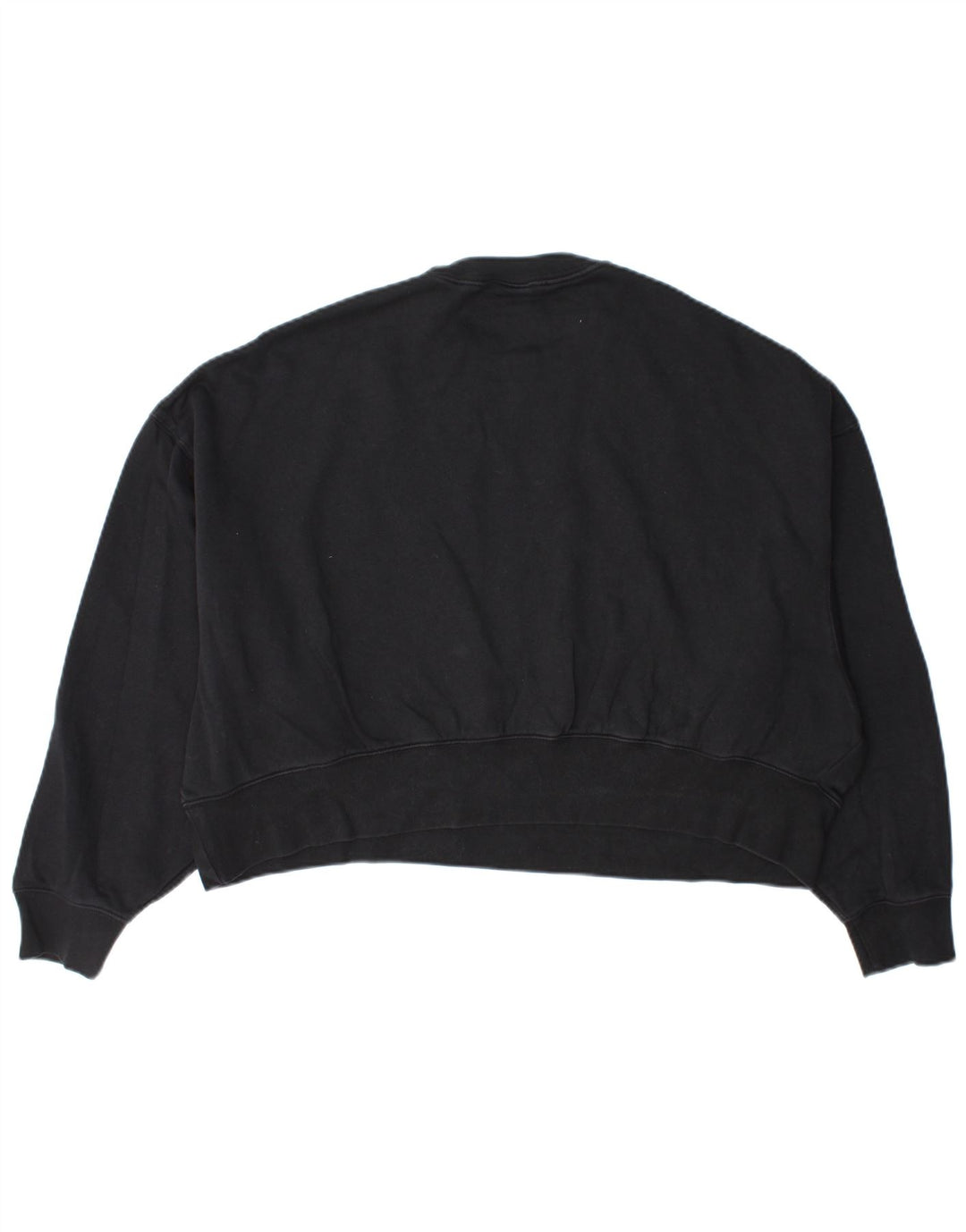 Nike Dame Oversized Sweatshirt Jumper UK 10 Small Black Bomuld