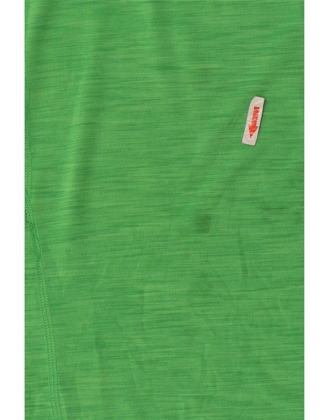 Reebok Dame T-Shirt Top UK 12 Medium Grøn Flecked Polyester