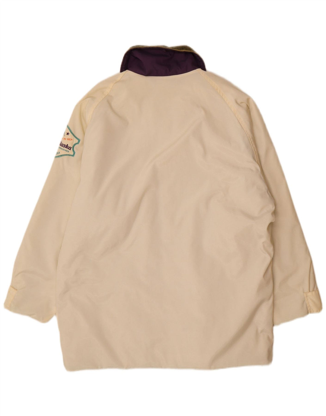 Carrera Herre Graphic Windbreaker Jacket UK 38 Medium Off White Colourblock