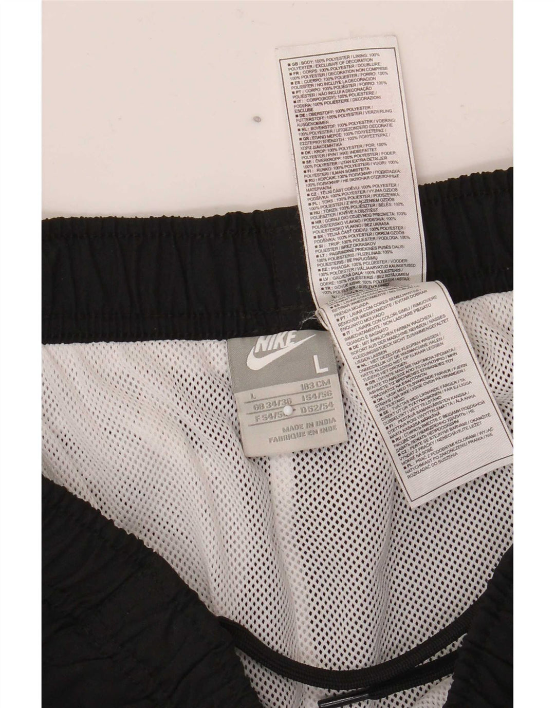 Nike træningsdragt bukser til mænd, joggers, store sorte polyester