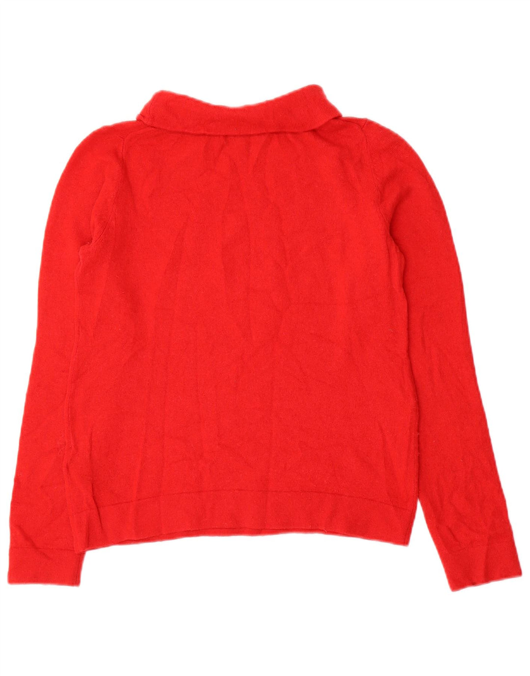 Hobbs Dame Rullehals Sweater UK 10 Lille Rød Uld
