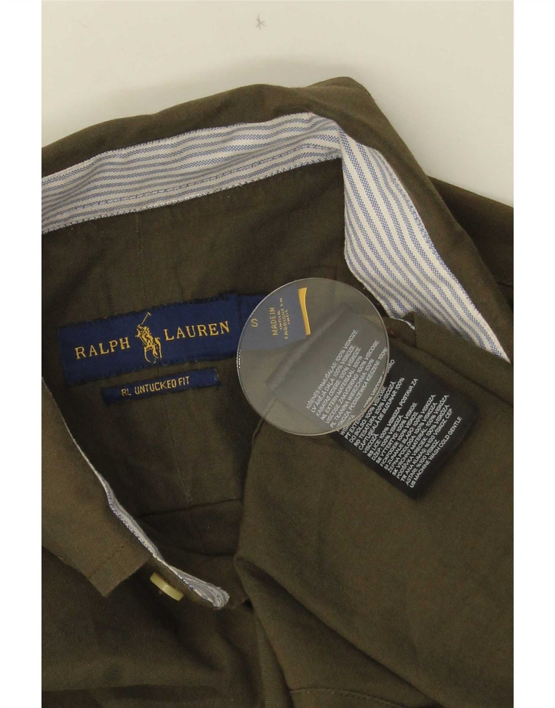 Ralph Lauren herreskjorte lille kaki
