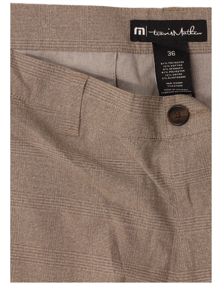 Travis Mathew Herre Chino Shorts W36 Large Beige Ternet polyester