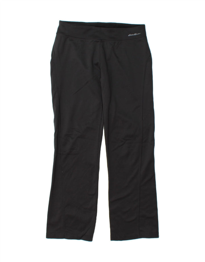EDDIE BAUER Womens Tracksuit Trousers UK 8 Small  Black Polyester Vintage Eddie Bauer and Second-Hand Eddie Bauer from Messina Hembry 