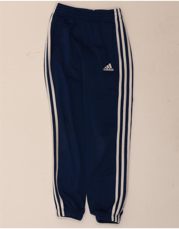 Adidas Drenge Træningsdragt Bukser Joggers 9-10 År Marineblå Polyester