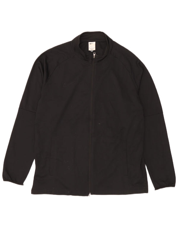 Nike Herre Dri Fit træningsdragt topjakke 2XL sort polyester