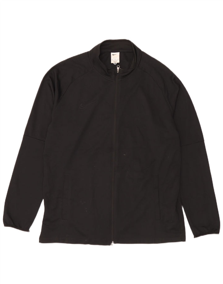 Nike Herre Dri Fit træningsdragt topjakke 2XL sort polyester