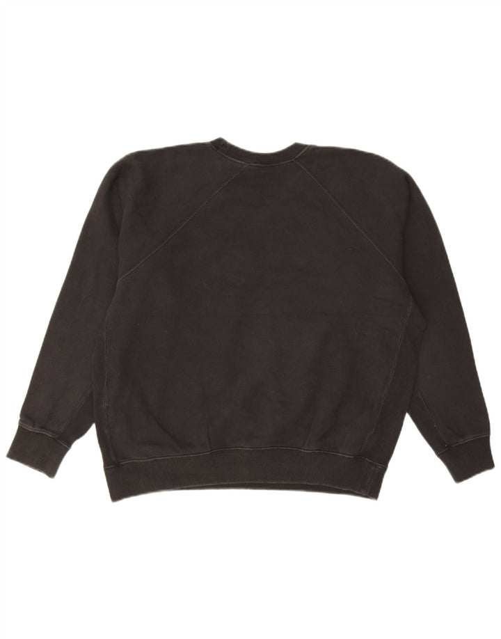 Champion Womens Grafisk Oversized Sweatshirt Jumper UK 14 Medium Black