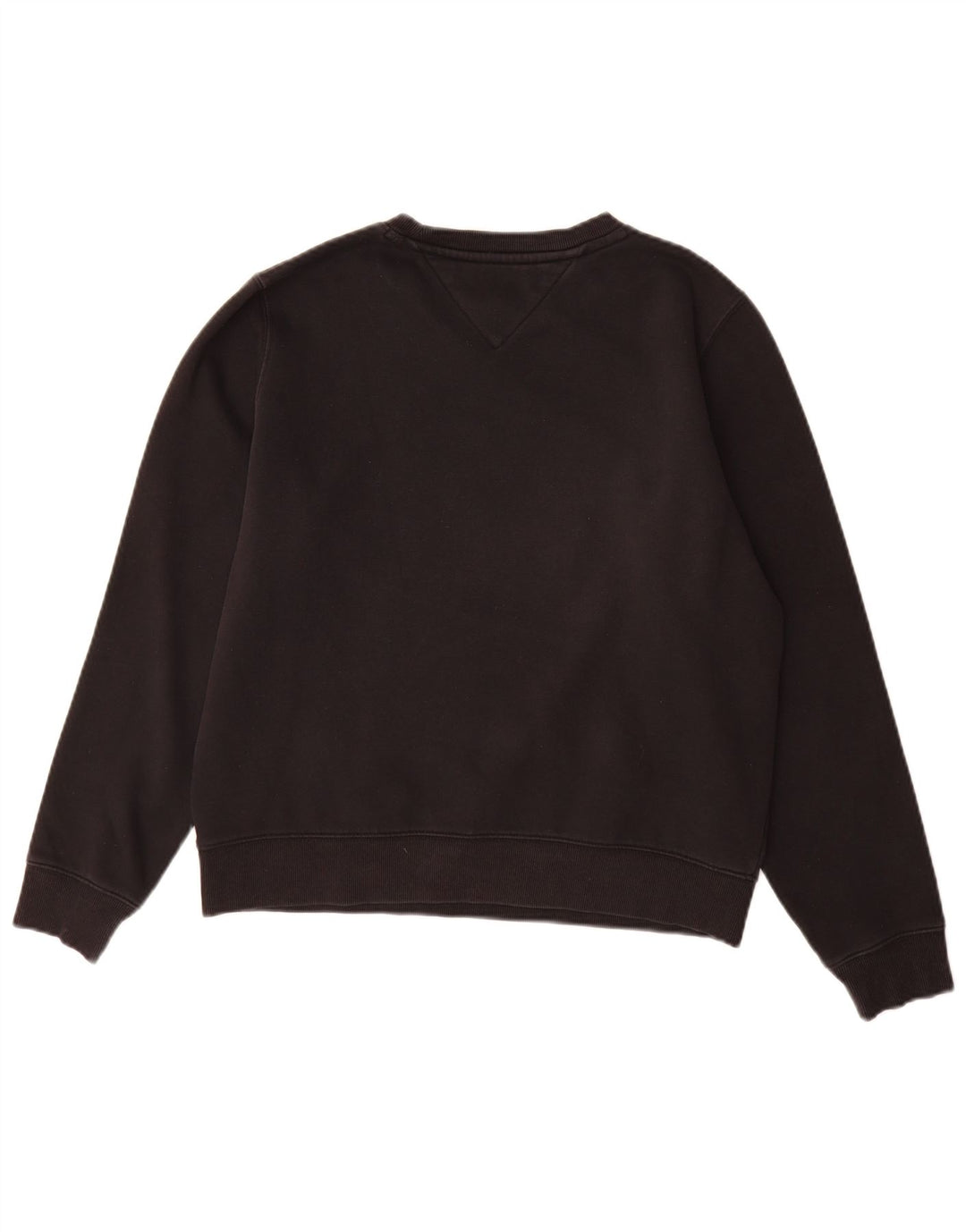 Tommy Hilfiger Dame Sweatshirt Jumper UK 14 Medium Sort Bomuld