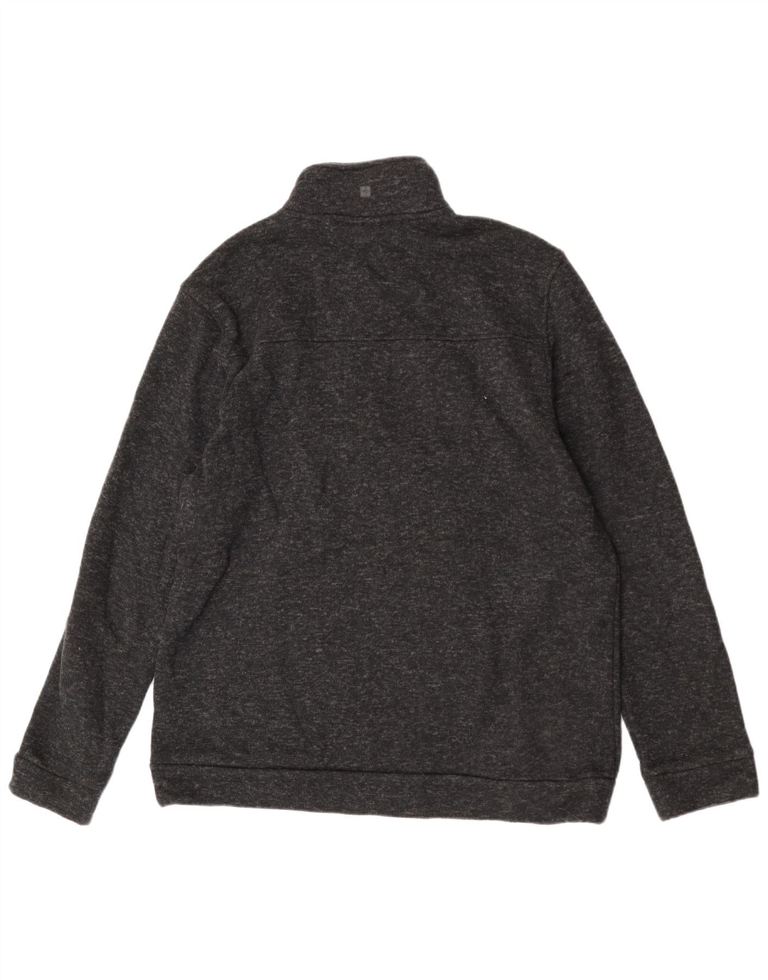 Mountain Warehouse Herre Zip Neck Sweatshirt Jumper XL Sort Flecked