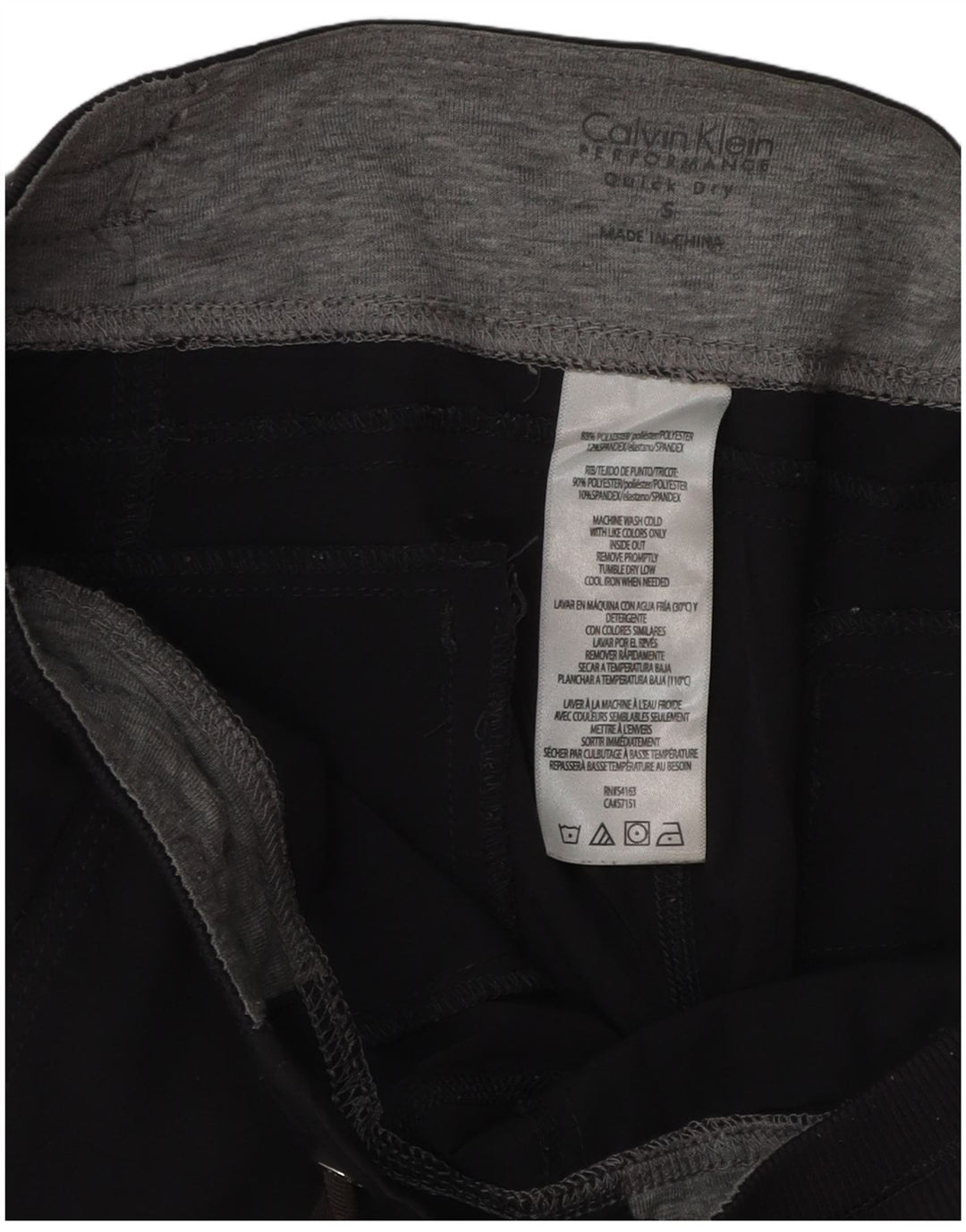 CALVIN KLEIN Træningsdragt til kvinder Joggers UK 10 Small Grey Polyester