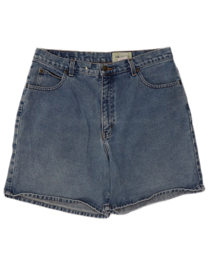 EDDIE BAUER Dame Denim Shorts US 14 XL W34 Blå Bomuld