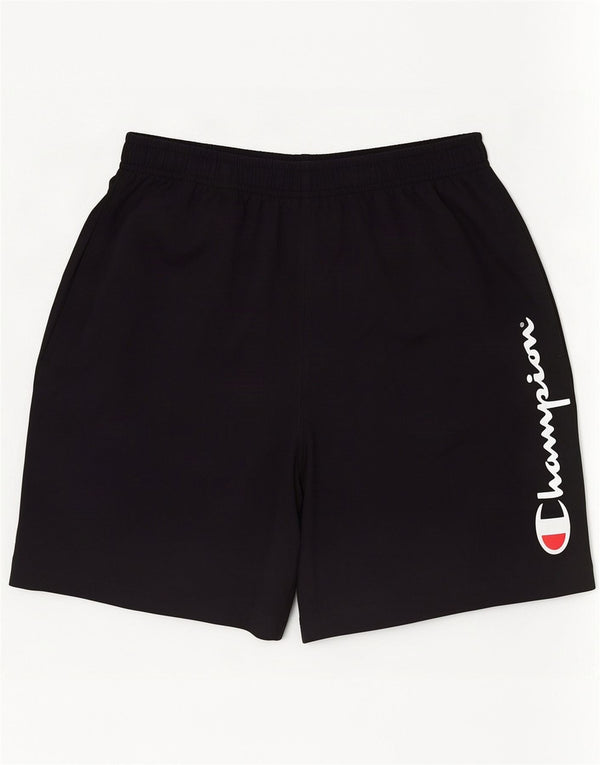 Champion Herre grafiske sportsshorts Små sorte bomuld