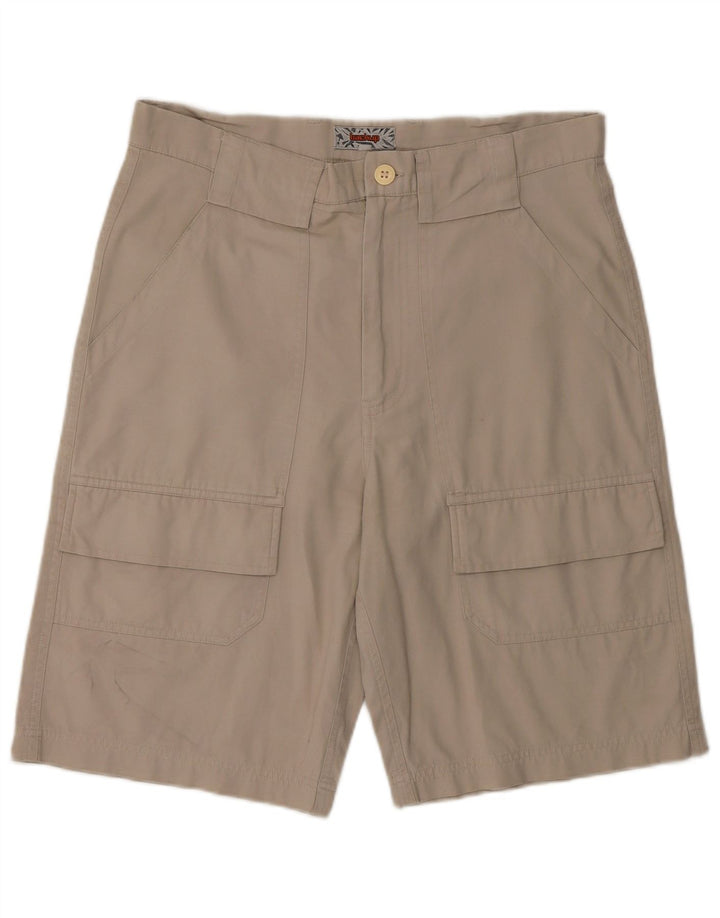 Vintage Herre Cargo Shorts Medium W32 Beige Bomuld