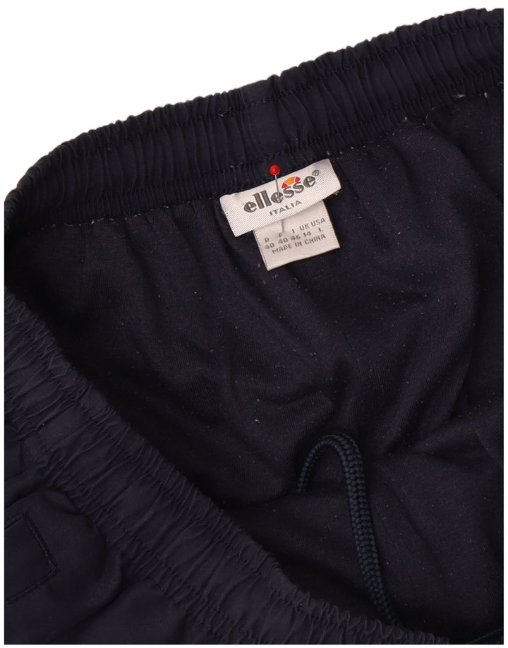 Ellesse Womens Træningsdragt Bukser UK 14 Medium Navy Blue Polyester