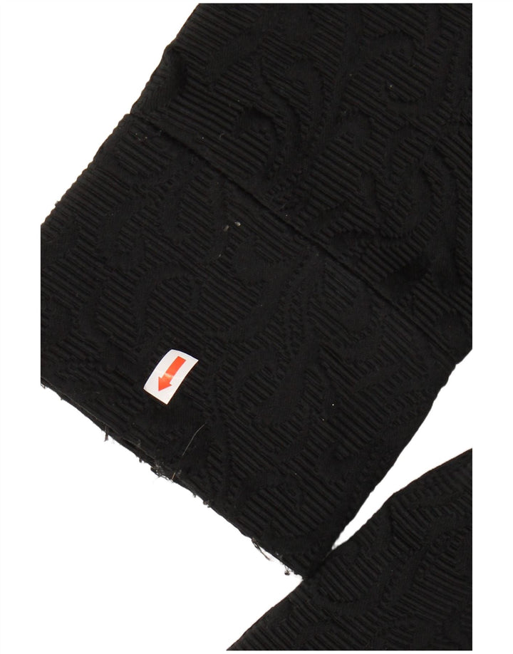 DESIGUAL kvinders abstrakt mønster overfrakke EU 40 medium sort bomuld