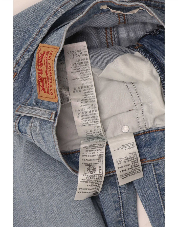 Levi's Dame 314 Shaping Straight Jeans W28 L32 Blå Bomuld
