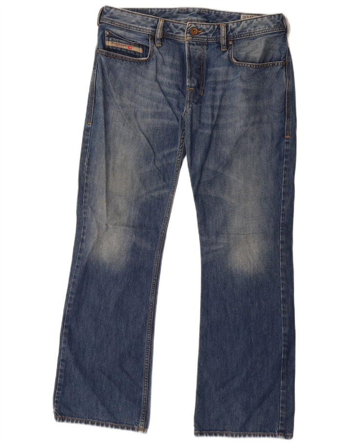 Diesel Dame Zatiny Regular Bootcut Jeans W33 L30 Blå Bomuld