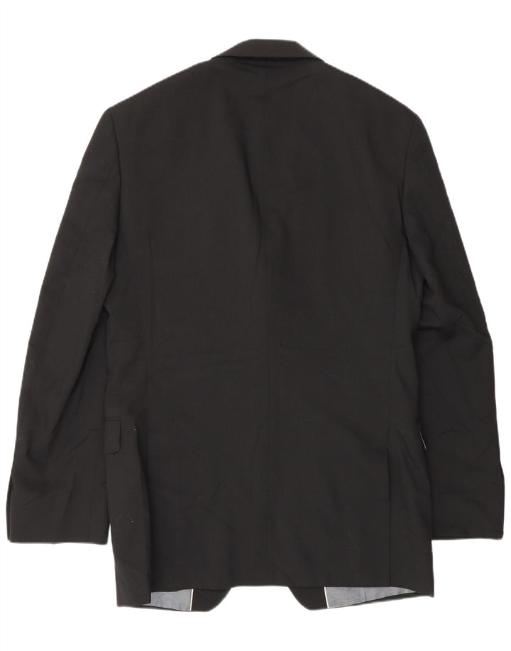 Marks & Spencer Herre Longline 2-knaps blazerjakke UK 36 Lille sort uld